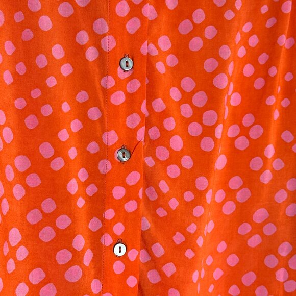 Osei Duro Flouncy Blouse in Sugar Cube Pattern Sz 1 - Picture 9 of 10